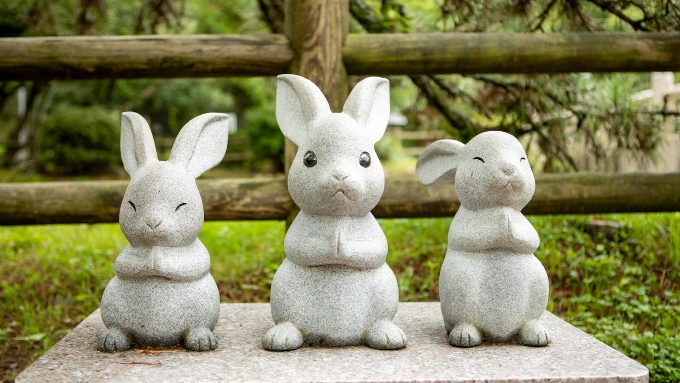出雲大社のウサギの像の画像